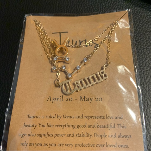New Taurus Zodiac Sign & Constellation Necklace - Picture 4 of 7